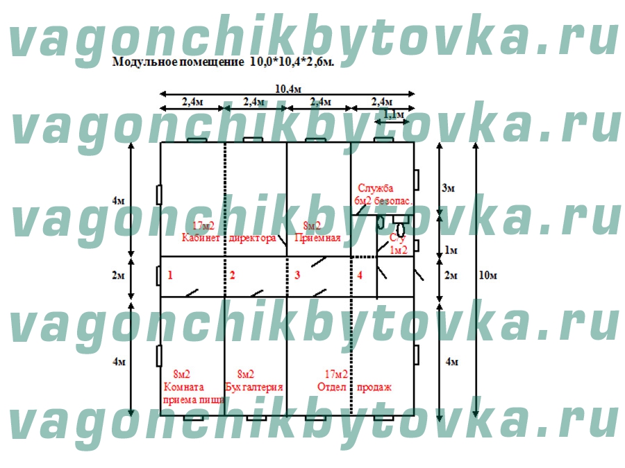 Офис продаж модульный